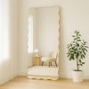 WESB-6723G_Gold_1 Modern Gold Wavy Frame Full Length Mirror 180cm x 80cm